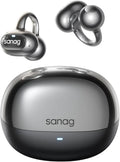 SANAGS8S Ultra Open-Ear Headphones, Clip-On Earbuds Dolby Atmos Support/AI Translation/Bluetooth 6.0, Up to 50 Hours of Playback, IP67 Waterproof, Fully Wireless, Sports, Lightweight, 