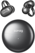 SANAG S6SUltar Open Ear Headphones Bluetooth 6.0, Clip On Earbuds 42H Playtime, IPX7 Waterproof Wireless Earphones with App, Lightweight for Running Gym Sports Cyclin